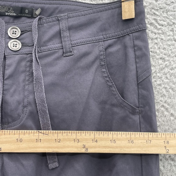 PrAna Hiking Pants Womens 6 Roll Up Performance Outdoor Hiking Workwear Gorpcore - Picture 9 of 14